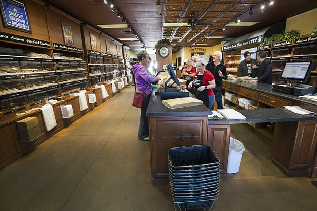 Shoppers pick up breads in the retail store at Great Buns Bakery, 3270 E. Tropicana Ave., Thursday, March 14, 2019. The family-owned bakery has been operating in Las Vegas since 1982.
