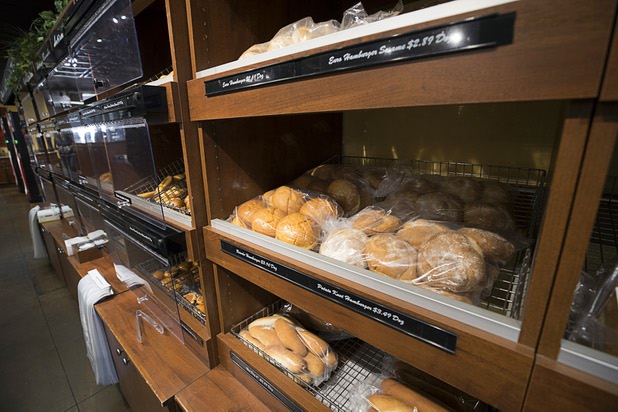 Breads are displayed in the retail store at Great Buns Bakery, 3270 E. Tropicana Ave., Thursday, March 14, 2019. The family-owned bakery has been operating in Las Vegas since 1982.