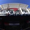 In this photograph taken with a fisheye lens, the exterior view of Capital One Arena is seen, Saturday, March 16, 2019, in Washington, D.C. 