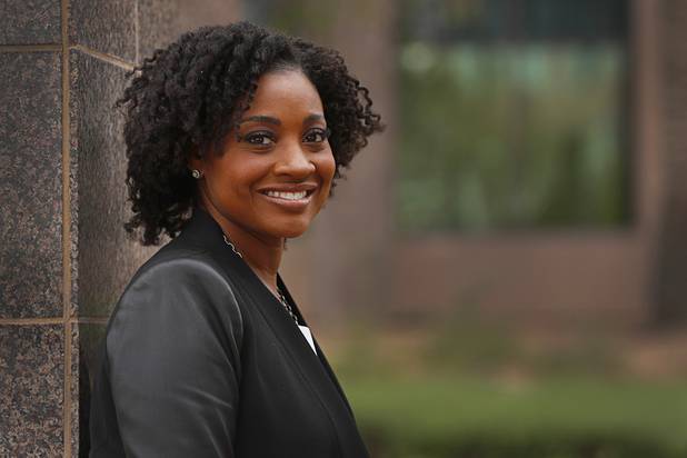 Naomi Granger poses outside the Las Vegas Sun offices in Henderson Wednesday, March 20, 2019. Granger, a former corporate accountant, is the co-founder and COO of Dope CFO, a company that teaches accountants how to cater to the cannabis industry.