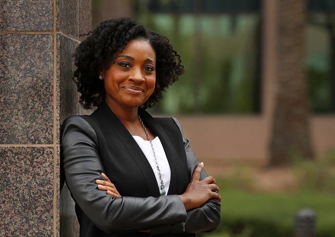 Naomi Granger poses outside the Las Vegas Sun offices in Henderson Wednesday, March 20, 2019. Granger, a former corporate accountant, is the co-founder and COO of Dope CFO, a company that teaches accountants how to cater to the cannabis industry.