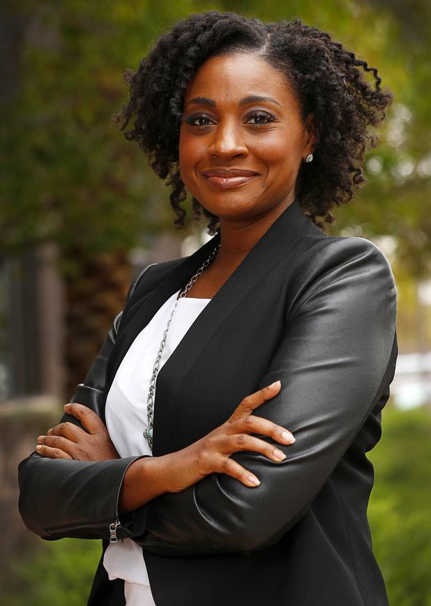 Naomi Granger poses outside the Las Vegas Sun offices in Henderson Wednesday, March 20, 2019. Granger, a former corporate accountant, is the co-founder and COO of Dope CFO, a company that teaches accountants how to cater to the cannabis industry.