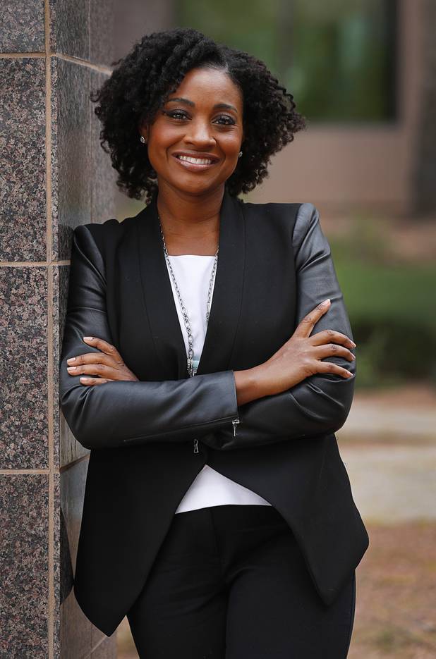 Naomi Granger poses outside the Las Vegas Sun offices in Henderson Wednesday, March 20, 2019. Granger, a former corporate accountant, is the co-founder and COO of Dope CFO, a company that teaches accountants how to cater to the cannabis industry.