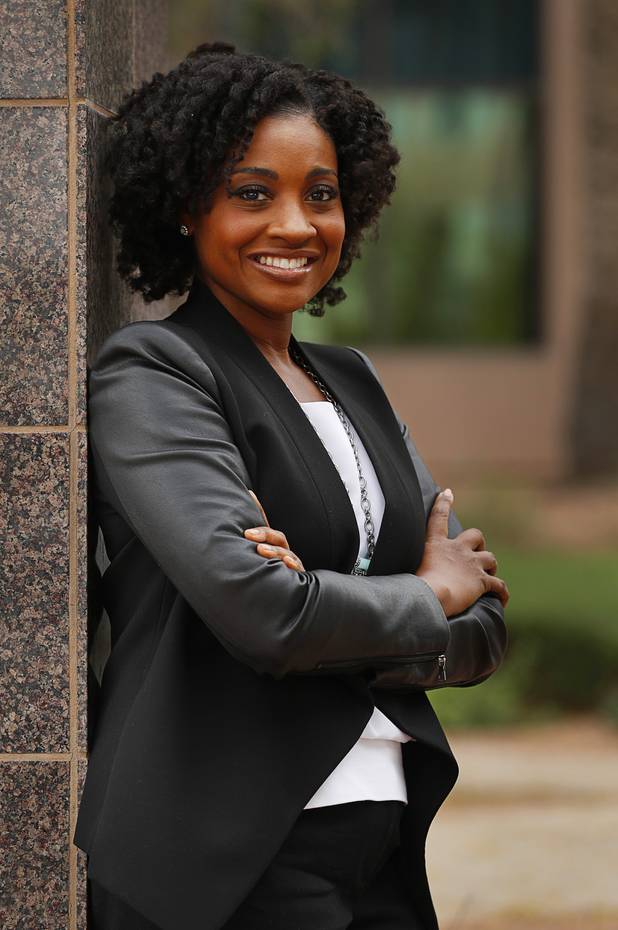 Naomi Granger poses outside the Las Vegas Sun offices in Henderson Wednesday, March 20, 2019. Granger, a former corporate accountant, is the co-founder and COO of Dope CFO, a company that teaches accountants how to cater to the cannabis industry.