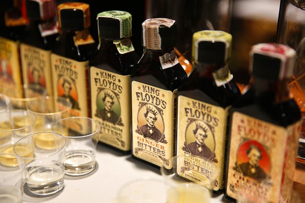 King Floyd's Aromatic Bitters are displayed during the Nightclub & Bar Convention and Trade Show at the Las Vegas Convention Center Tuesday, March 26, 2019.