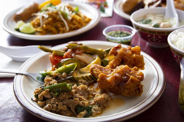 The Lawan Thai Kitchen buffet offers a variety of Thai fare including Pork Pa Lo, Chicken Mint, Pad Woon Sen, Pad Thai and much much more.