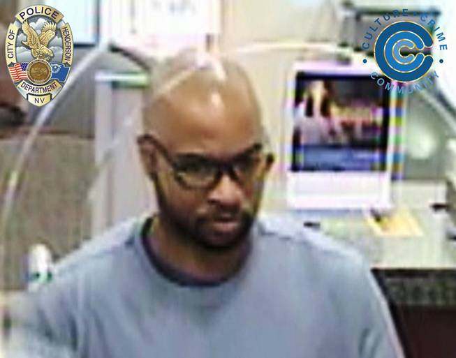 Henderson Police identified this man as a suspect in the attempted robbery of the Nevada State Bank branch at 1460 S. Boulder Highway on Wednesday, March 27, 2019.