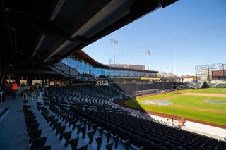 A view of the new Las Vegas Ballpark in Downtown Summerlin Thursday, March 28, 2019. The stadium opens in early April for the Triple-A Las Vegas Aviators.