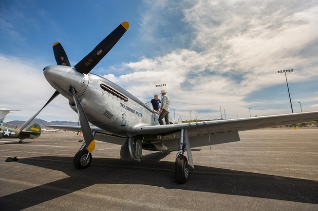 A look at the TF-51D Mustang, on display at the ...