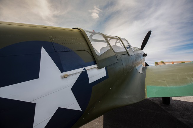A look at the TP-40N Warhawk, on display at the ...