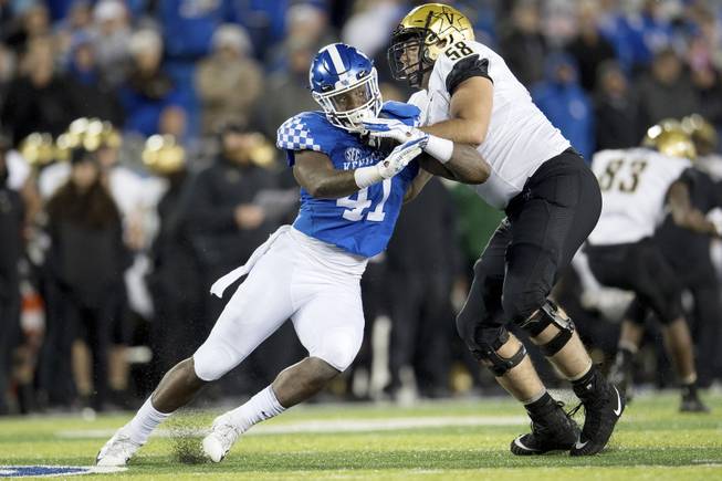 Kentucky linebacker Josh Allen is widely considered the second-best pass rusher available in the NFL draft this year.