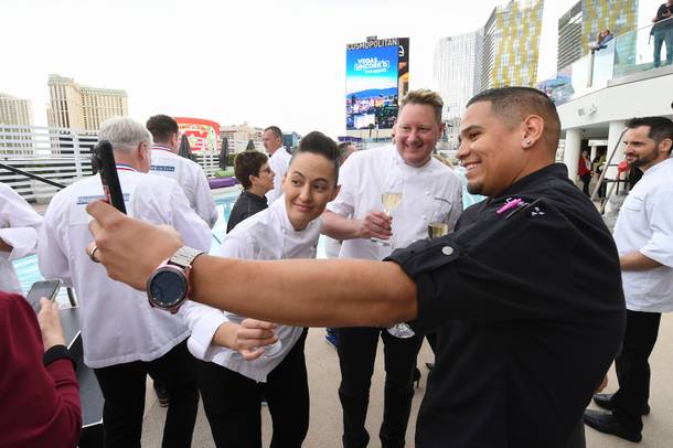 Chefs take a selfie as Vegas Uncork'd kicks off its 13th year with a ceremonial 