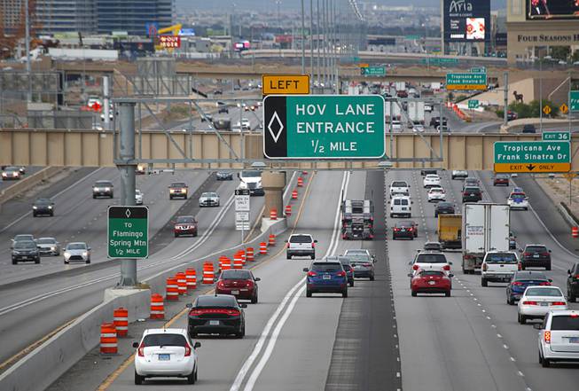 What you need to know to drive in the new HOV lanes in Las Vegas ...