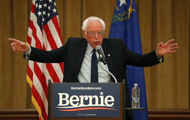 Bernie Sanders Campaigns in Las Vegas