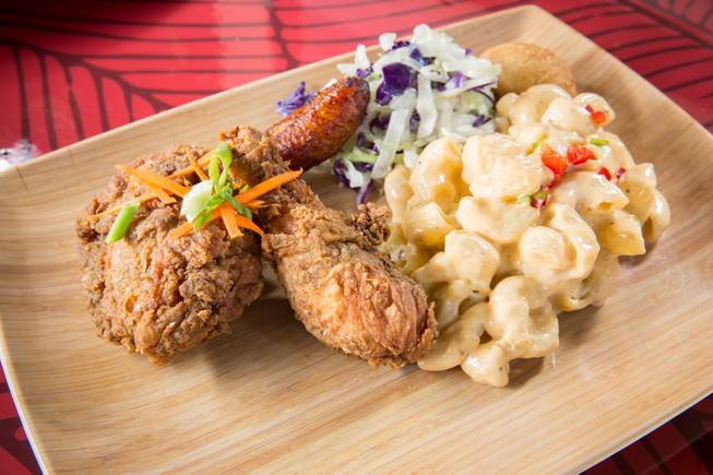 Jamaican Fried Chicken with Mac & Cheese