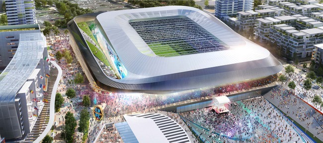 Rendering of the Las Vegas Epicenter Sports & Innovation District.