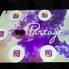 Images are projected onto a table and place settings via video mapping software in the private room at Partage in Las Vegas on Thursday, June 6, 2019.