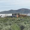 This photo provided by the Nevada Department of Public Safety shows a train derailment Wednesday, June 19, 2019, near Wells.