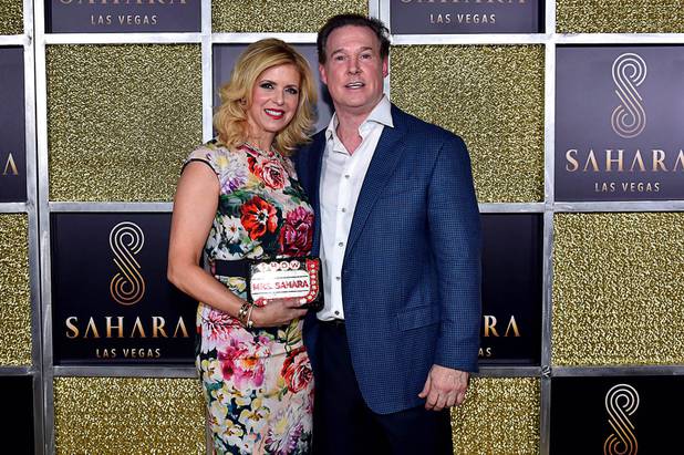 Liset Meruelo and SLS Las Vegas owner Alex Meruelo attend ...