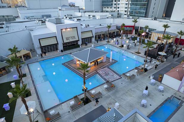 A view of the Foxtail Pool at SLS Las Vegas Thursday, June 27, 2019. Alex Meruelo, founder of the Meruelo Group and owner of SLS Las Vegas, announced Thursday that the casino will return to the Sahara Las Vegas name.