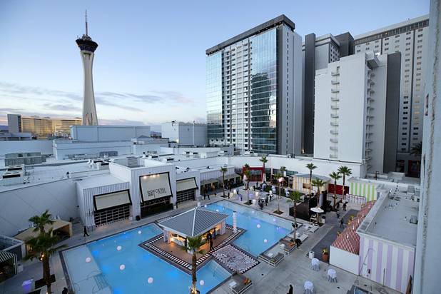 A view of the Foxtail Pool at SLS Las Vegas Thursday, June 27, 2019. Alex Meruelo, founder of the Meruelo Group and owner of SLS Las Vegas, announced Thursday that the casino will return to the Sahara Las Vegas name.