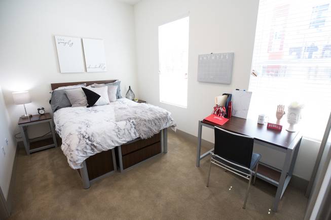 A look at The Degree, a new on campus apartment complex for students at UNLV, Mon. July 15, 2019.