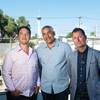 From left: Elliott Schlottman, Jose Pichardo and Craig Palacios at the future site of Lave Om, an 18-unit apartment complex at 627 S. 10th St. in Downtown Las Vegas. 
