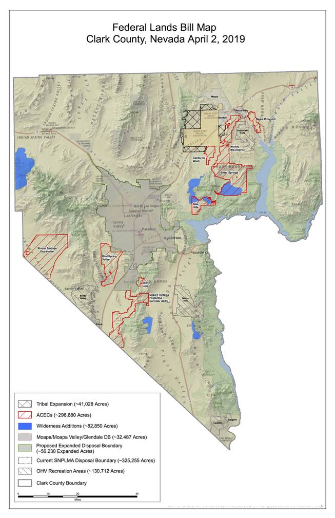 Clark County Federal Lands Bill Map