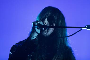 Beach House performs during the Psycho Las Vegas music festival at Mandalay Bay Sunday, Aug. 18, 2019.