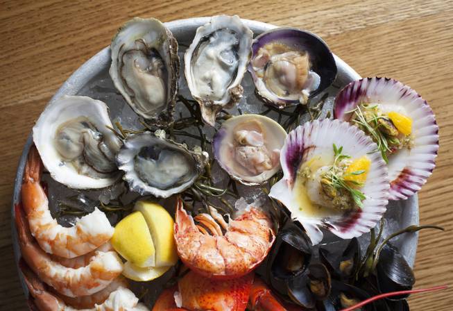 Chilled shellfish platters are just the beginning at Water Grill.