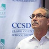 John Vellardita, executive director of the Clark County Education Association union, attends a news conference at CCSD headquarters Wednesday, Aug. 28, 2019. 