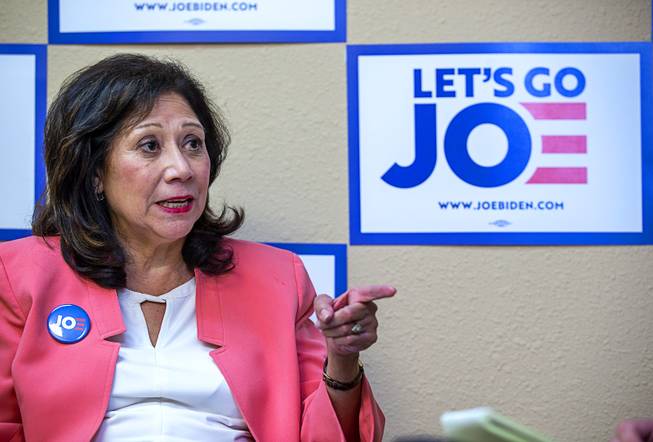 Hilda Solis Visits Biden Campaign Office in Las Vegas