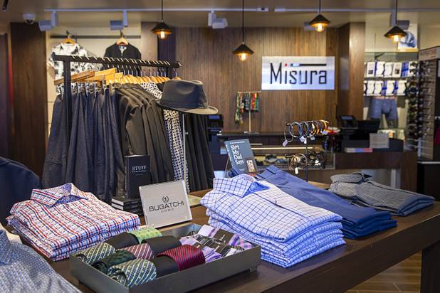An interior view of Misura, a menswear retail store inside the Appian Way Shops at Caesars Palace, Wednesday, Sept. 4, 2019.