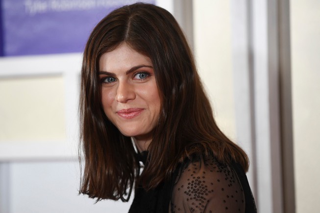 Alexandra Daddario appears on the red carpet for the Rise ...
