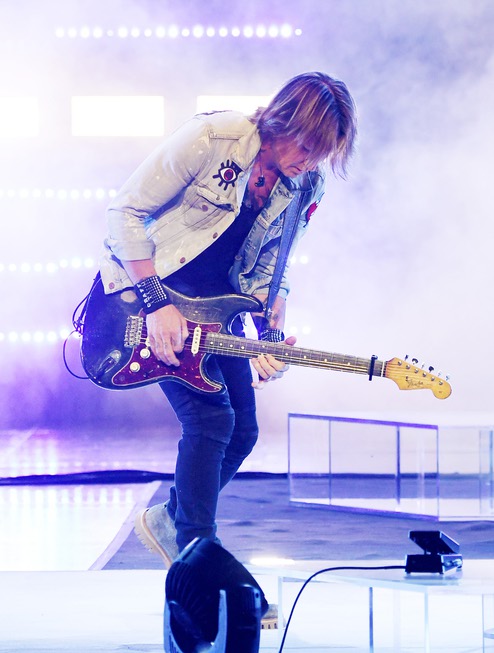 Country music star Keith Urban performs during his 