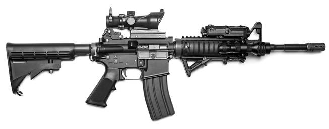 • Type: Can be fired in both semiautomatic and automatic modes. However, troops are instructed not to fire in the automatic mode except in extreme situations. 
•  Capacity: 31 rounds (30 in the magazine, one in the chamber) 
•  Length: 29.8 inches with stock retracted
•  Weight: 5.9 pounds empty
•  Caliber: 5.56mm NATO
•  Muzzle velocity: 2,900 feet per second
•  Range: 1,650 feet