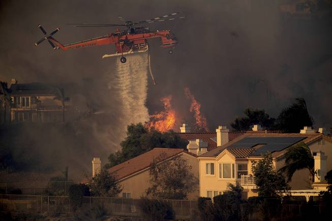 Wildfire near Los Angeles Forces Evacuations