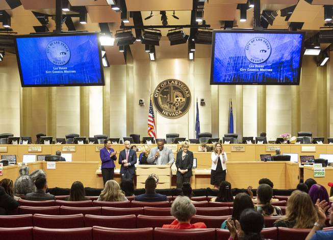 Las Vegas City Council Recognize Aces