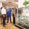 Presidential candidate Pete Buttigieg stops by Top Notch Dispensary and meets with Riana Durrett, executive director of Nevada Dispensary Association, and Top Notch owners Daniel Moreno, John Heischman and Kema Ogden, Wed. OCt. 23, 2019.