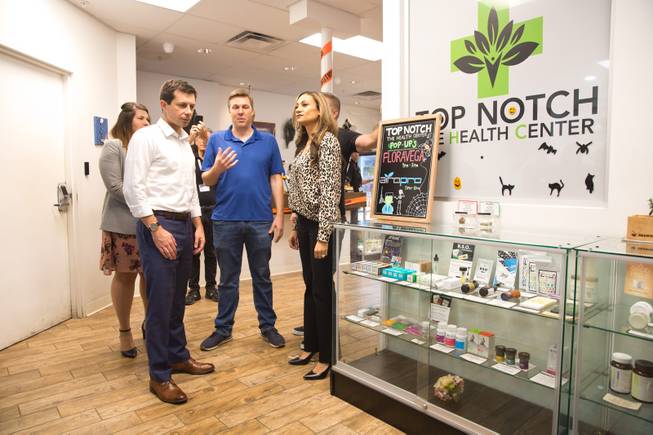 Presidential Candidate Pete Buttigieg Visits Local Dispensary
