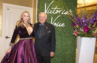 Victoria Siegel foundation founders Jackie and David Siegel attend 