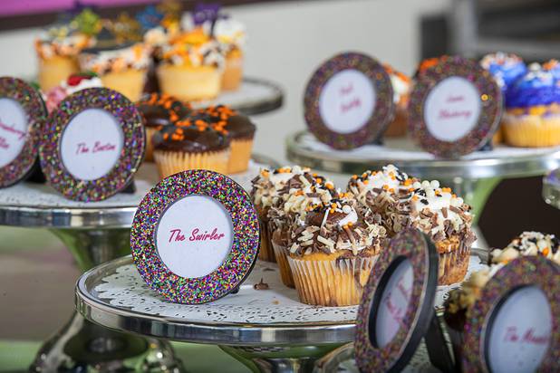Cupcakes are displayed at Caked Las Vegas, 7175 W. Lake Mead Blvd., Tuesday, Oct. 29, 2019.