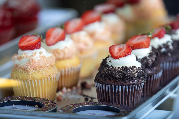Cupcakes are displayed at Caked Las Vegas, 7175 W. Lake Mead Blvd., Tuesday, Oct. 29, 2019.