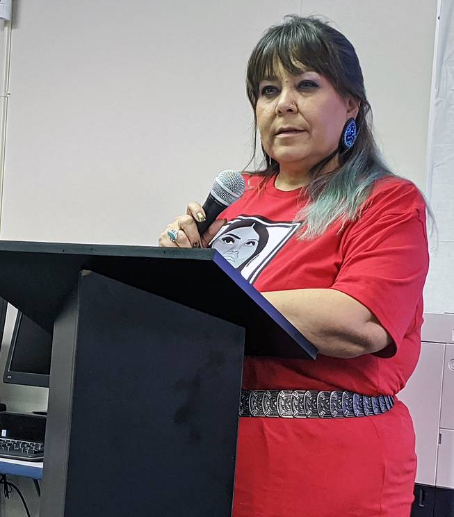 Clark County Indian Education Parent Committee Chairwoman Petra Wilson