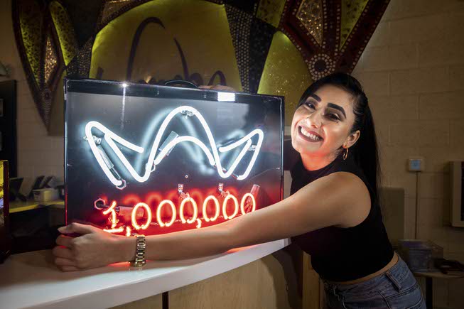 The Neon Museum welcomed Nazarey David, its 1 millionth visitor ...