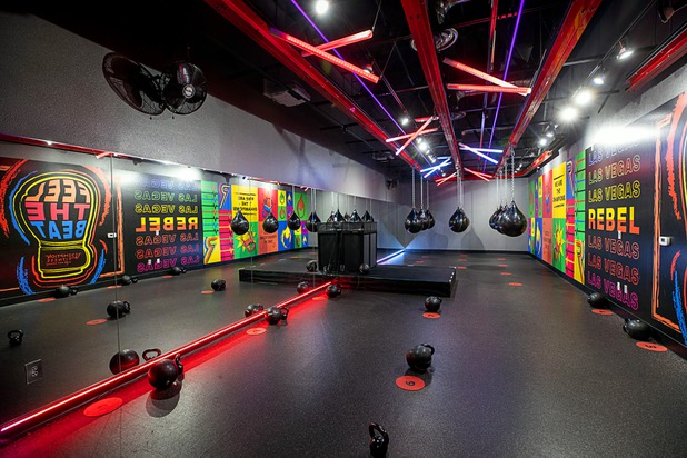 A view of the Rebel room at Redemption Fitness, 1059 S. Rampart Blvd., Wednesday, Dec. 4, 2019. The room is used for boxing and strength and conditioning classes.