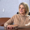 Tina Quigley listens to a question during an interview at the Las Vegas Sun offices in Henderson Friday, Dec. 6, 2019. Quigley is the former CEO of the Regional Transportation Commission of Southern Nevada but left in November to join Virgin Trains USA as senior vice president of Business Strategy.
