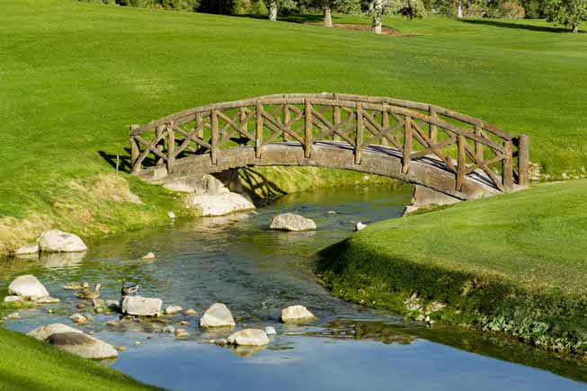 The Wynn Golf Club kept and refurbished this 1950's bridge, ...