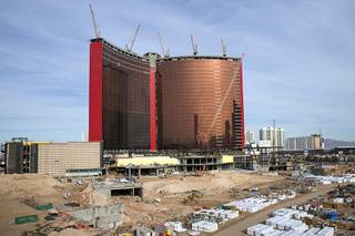 Construction continues at Genting Group's Resorts World Las Vegas on Friday, Dec. 6, 2019.