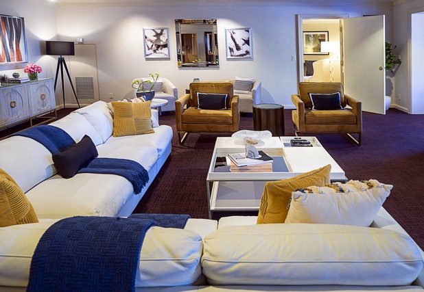 The living room in a Strip View Suite is shown at Green Valley Ranch in Henderson Wednesday, Feb. 5, 2020.